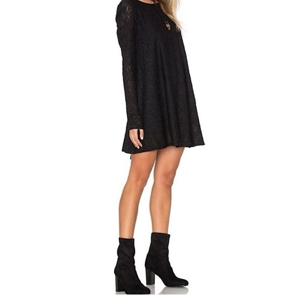 Show Me Your MuMu Black lace  Long Sleeve Dress-New with tags!
